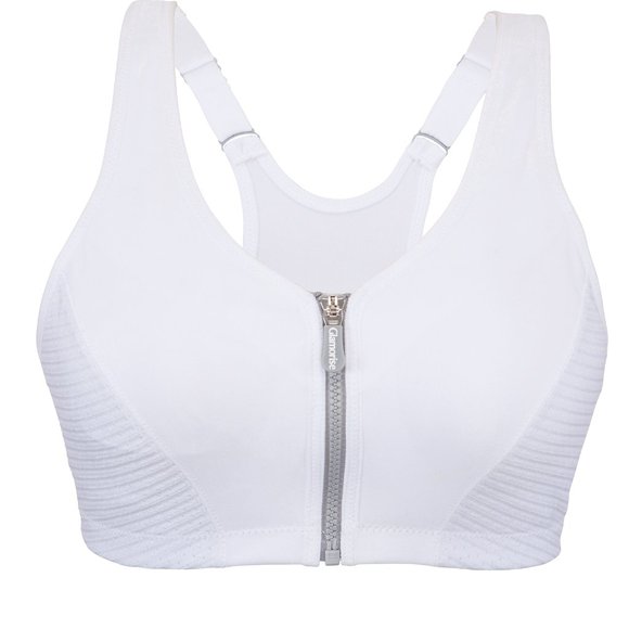 Set of 3! 32DD Glamorise SPORT Bra (HIGH-IMPACT) White (RACERBACK) T-Back NEW - Picture 3 of 16